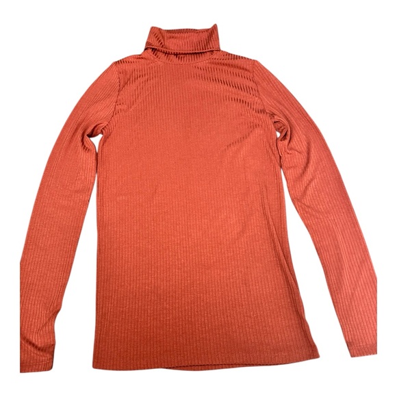 Madewell Rust Ribbed Knit Sweater - Picture 2 of 4